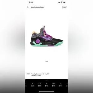 Nike | Shoes | Nike Kd Trey 5 X Brooklyn Courts Black Vivid  display picture 2